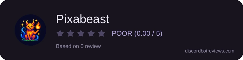 Rating widget preview for Pixabeast