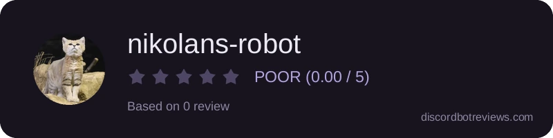 Rating widget preview for nikolans-robot