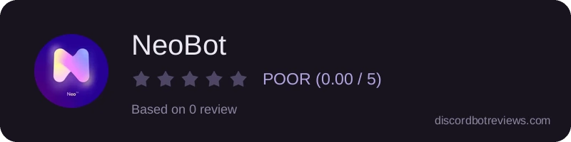 Rating widget preview for NeoBot