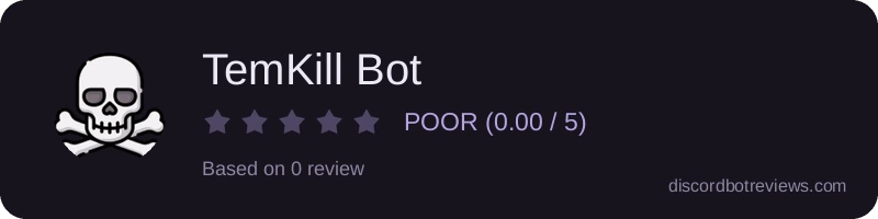 Rating widget preview for TemKill Bot