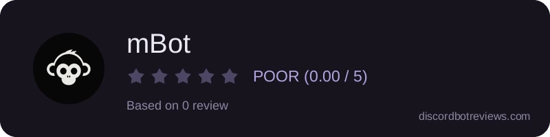 Rating widget preview for mBot