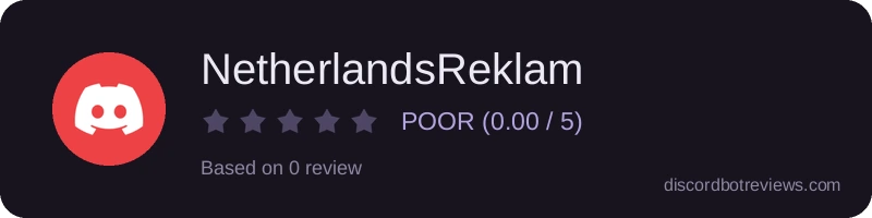 Rating widget preview for NetherlandsReklam