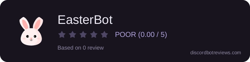 Rating widget preview for EasterBot