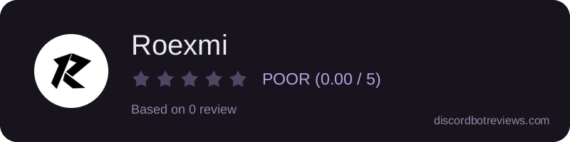 Rating widget preview for Roexmi