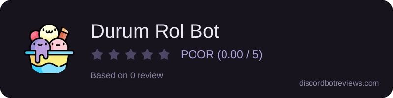 Rating widget preview for Durum Rol Bot