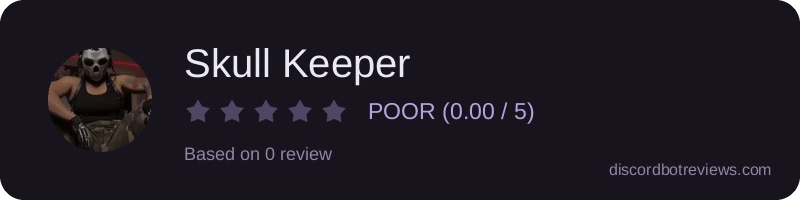 Rating widget preview for Skull Keeper