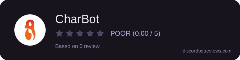 Rating widget preview for CharBot