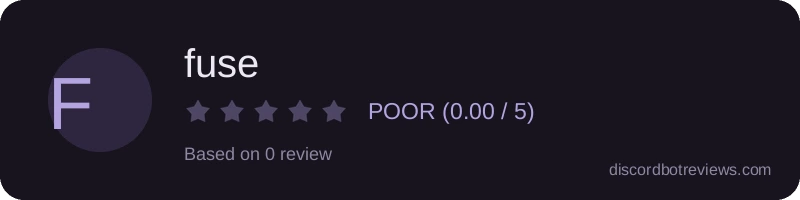 Rating widget preview for fuse