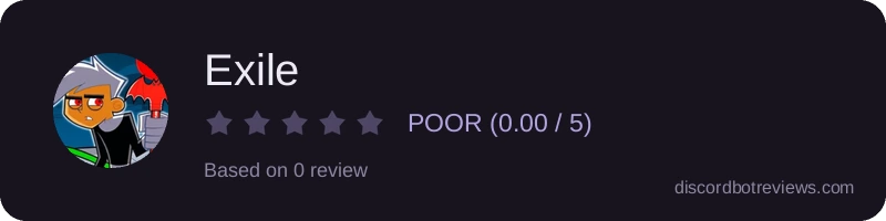 Rating widget preview for Exile