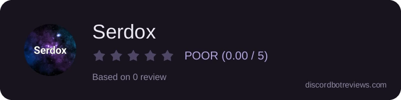 Rating widget preview for Serdox