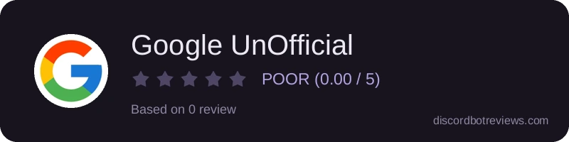 Rating widget preview for Google UnOfficial