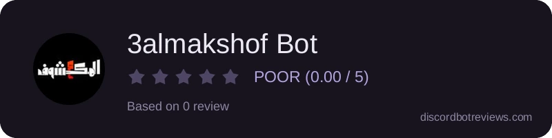 Rating banner for 3almakshof Bot