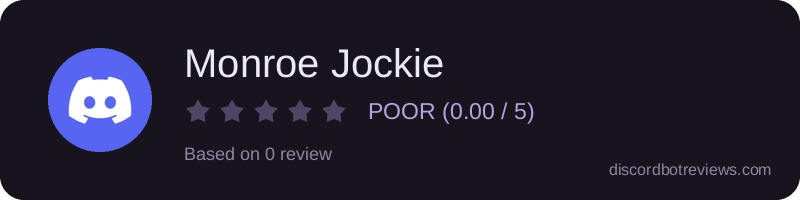 Rating widget preview for Monroe Jockie