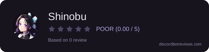 Rating widget preview for Shinobu