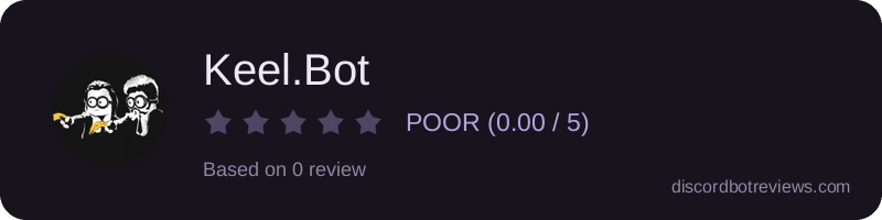 Rating widget preview for Keel.Bot