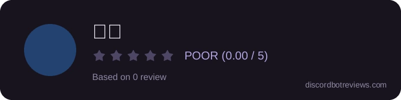 Rating widget preview for ౨ৎ