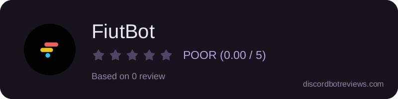 Rating widget preview for FiutBot