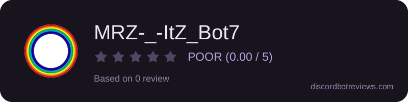 Rating widget preview for MRZ-_-ItZ_Bot7