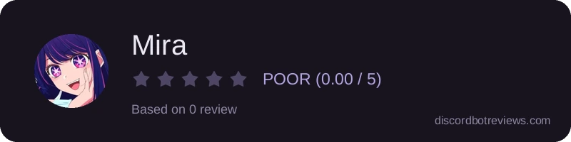 Rating widget preview for Mira