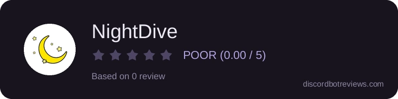 Rating widget preview for NightDive