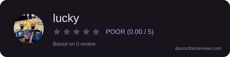 Rating banner for lucky