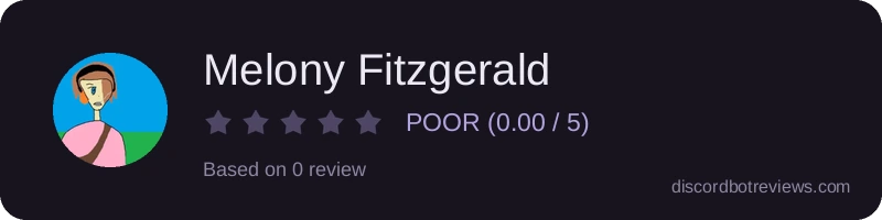 Rating widget preview for Melony Fitzgerald