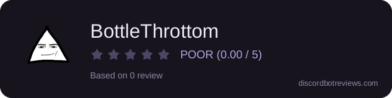 Rating widget preview for BottleThrottom