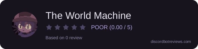 Rating widget preview for The World Machine