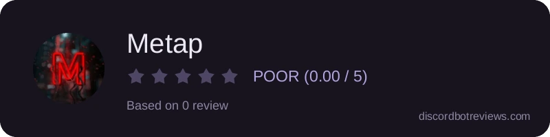 Rating widget preview for Metap