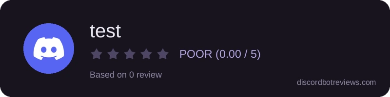 Rating widget preview for test