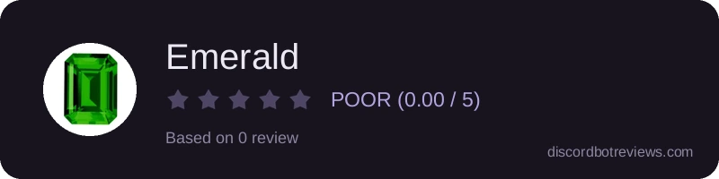 Rating widget preview for Emerald