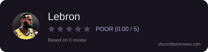 Rating widget preview for Lebron