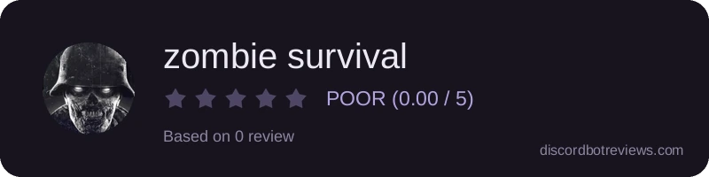 Rating widget preview for zombie survival