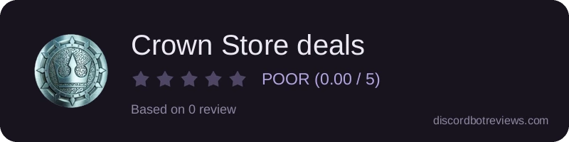 Rating widget preview for Crown Store deals