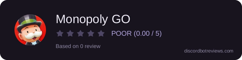 Rating widget preview for Monopoly GO