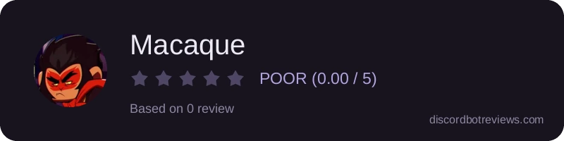 Rating widget preview for Macaque