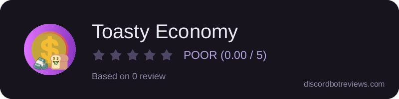 Rating widget preview for Toasty Economy