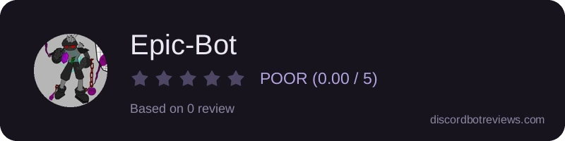Rating widget preview for Epic-Bot