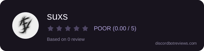 Rating widget preview for suxs