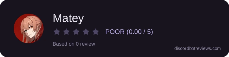 Rating banner for Matey