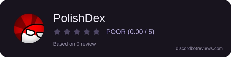 Rating widget preview for PolishDex