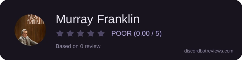 Rating widget preview for Murray Franklin