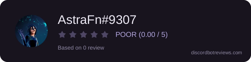 Rating widget preview for AstraFn#9307