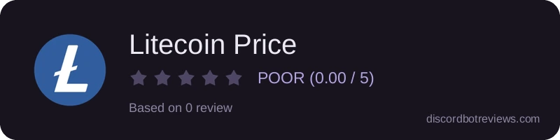 Rating widget preview for Litecoin Price