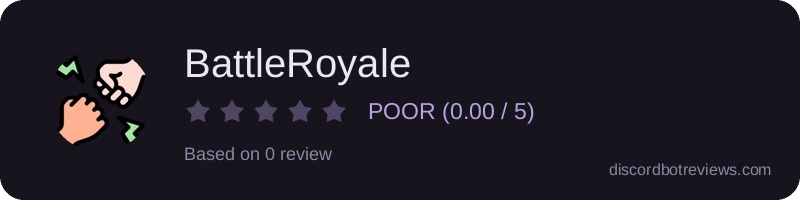 Rating widget preview for BattleRoyale