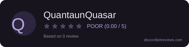 Rating widget preview for QuantaunQuasar