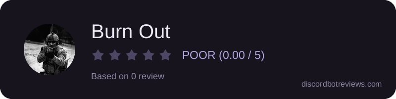 Rating widget preview for Burn Out