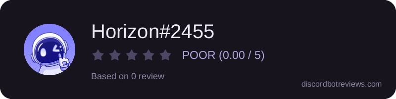 Rating widget preview for Horizon#2455