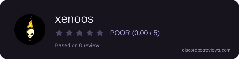 Rating widget preview for xenoos