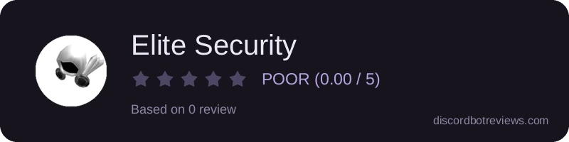 Rating widget preview for Elite Security